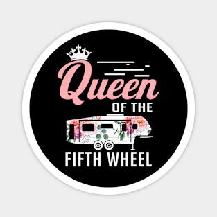 Queen Of The Fifth Wheel Funny Camping Magnet